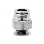 Фитинг цанговый прямой под Ф8 с наружн. G1/4" (Steel) Camozzi X6512 8-1/4 SS316 Фитинг прямой Фитинг цанговый прямой под Ф8 с наружн. G1/4" (Steel) Camozzi X6512 8-1/4 SS316 Фитинг прямой