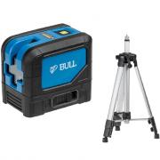 Нивелир лазерный линейный BULL LL 2301 P со штативом в кор. (проекция: 2 плоскости 120°,180°, до 30 м, +/- 0.3 мм/м, резьба 1/4", 5/8") (13025123) Нивелир лазерный линейный BULL LL 2301 P со штативом в кор. (проекция: 2 плоскости 120°,180°, до 30 м, +/- 0.3 мм/м, резьба 1/4", 5/8") (13025123)