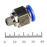 Фитинг прямой с наружной резьбой PC 12-01 (R1/8") Фитинг прямой с наружной резьбой PC 12-01 (R1/8")