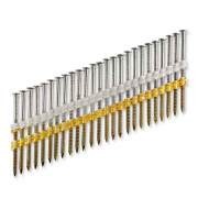 Реечные гвозди 21 градус 2.87/50 ершеные оцинкованные / 5000шт // Trusty 