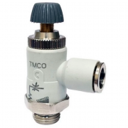 Дроссель без обр. клап. под Ø8 с наружн. G3/8" (Plastic+NiLa) Camozzi TMCO 976-3/8-8 Дроссель без обр. клап. под Ø8 с наружн. G3/8" (Plastic+NiLa) Camozzi TMCO 976-3/8-8