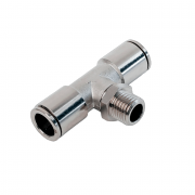 Фитинг‑тройник латунный NBPT NPBT 04‑M6*1 (нар. резьба M6*1)