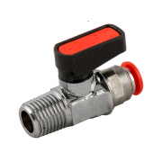 Кран цанговый Aignep под трубку Ø8, нар. конич. резьба R1/4" (10шт)