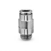 Фитинг цанговый прямой под Ø4 с наружн. G1/8" (Cu/NiLa) Camozzi 8512 4‑1/8