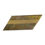 Реечные гвозди 34 градуса 2.8x75 мм гладкие оцинкованные / 2400шт // Mainpack