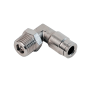 Фитинг угловой латунный NBPT NPLT 06‑01 (нар. резьба R1/8")