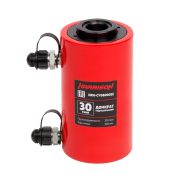 Домкрат гидравлический с полым штоком, двухполостной 30 т, ход 100 мм [HRH‑CY0800015]