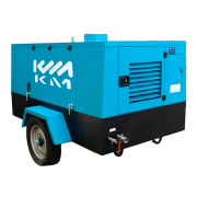Дизельный компрессор KraftMachine КМ‑12/10‑ВДШ винтовой, на шасси