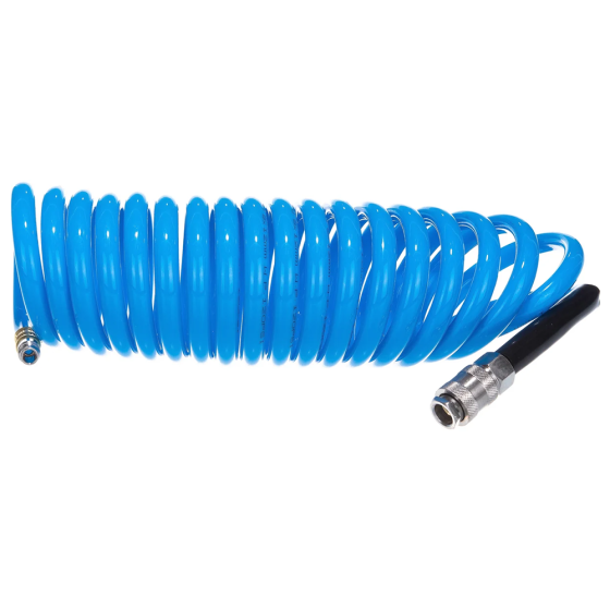 Шланг спиральный с фитингами, 8х12мм, 5м, полиуретановый FUBAG [170304]