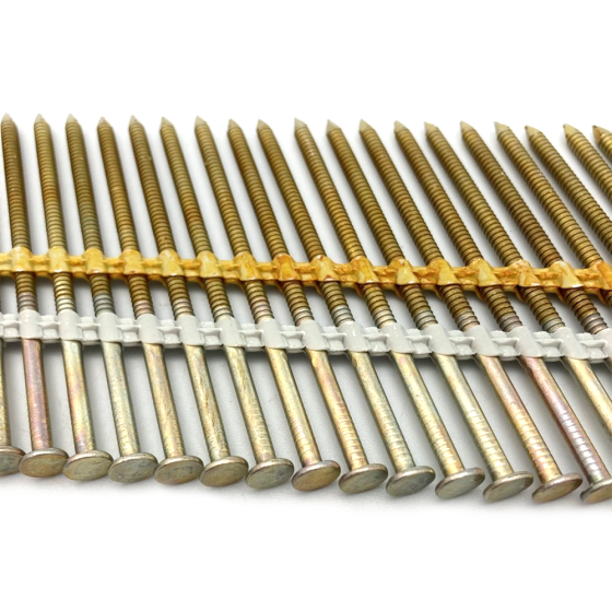 Гвоздь реечный 21 градус 2.8/50 ершеный светлый (R) (BRT) / 6000шт