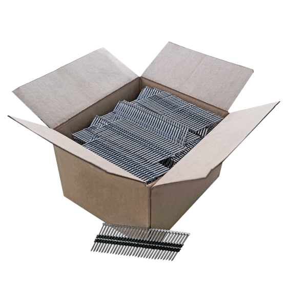 Реечные гвозди 21 градус 2.8х70 мм ершеные / 2400 шт // FROSP