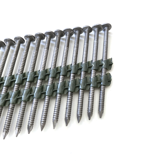 Реечные гвозди 21 градус 2.8х60 мм ершеные / 4380шт // FROSP