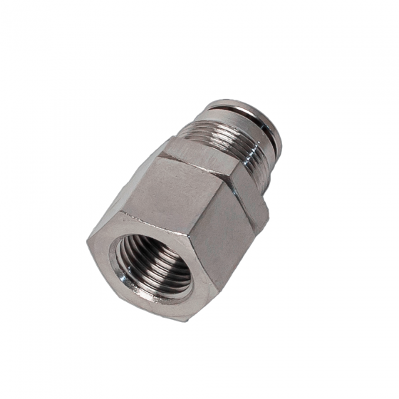 Фитинг стендовый прямой NBPT NPMFT 06-M10*1 (внутр. резьба M10*1)