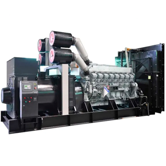 Дизельный генератор Азимут АД-2000С-Т400-1РМ8 (2000 кВт, открытое исполнение, двигатель Mitsubishi)