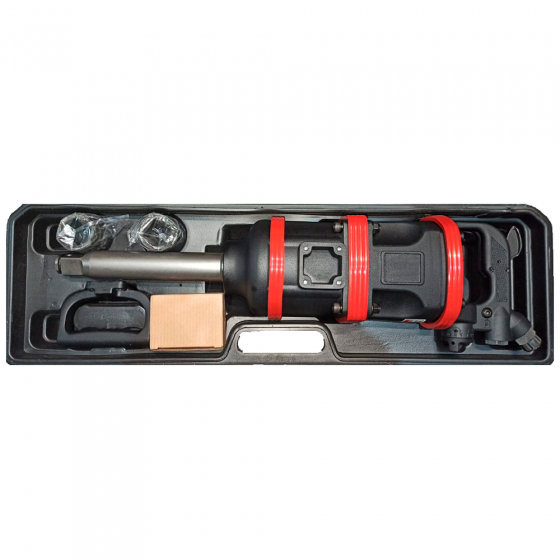 Гайковерт пневматический BYAROSS BR-25600К 1", ударный, с длинным валом в кейсе