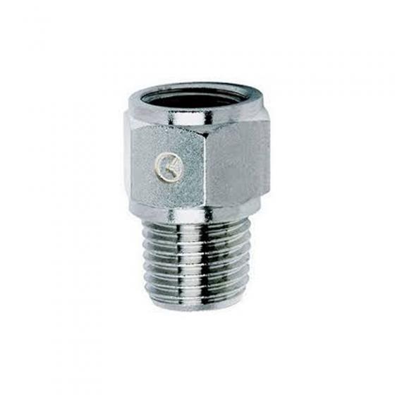Фитинг-футорка с переходом с наружной резьбы на внутреннюю R1/4"→G1/4" (Ni+La) Camozzi 2520 1/4-1/4