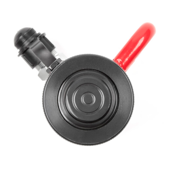 Домкрат гидравлический, однополостной, с фиксирующей гайкой 10 т, ход 100 мм [HRH-CY0200002]