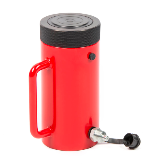 Домкрат гидравлический, однополостной, с фиксирующей гайкой 30 т, ход 100 мм [HRH-CY0200008]