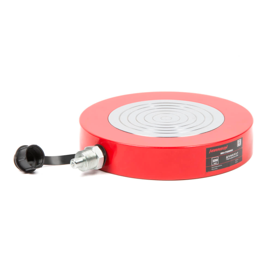 Домкрат гидравлический, однополостной, ультратонкий 100 т, 15 мм [HRH-CY0200015]