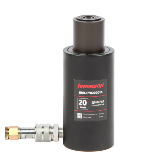 Домкрат гидравлический, однополостной, алюминиевый 20 т, ход 50 мм [HRH-CY0200016]