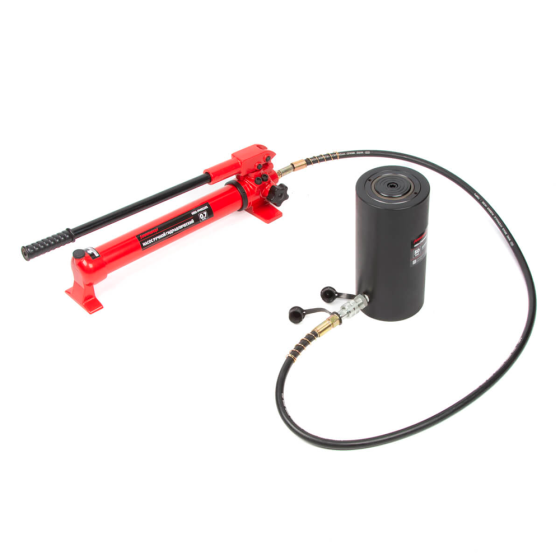 Домкрат гидравлический, однополостной, алюминиевый 50 т, ход 150 мм [HRH-CY0200018]