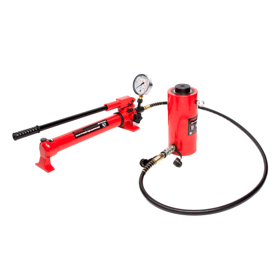 Домкрат гидравлический, телескопический, однополостной 15 т, ход 300 мм [HRH-CY0201300]