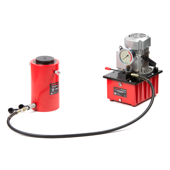 Домкрат гидравлический, телескопический, однополостной 15 т, ход 600 мм [HRH-CY0201510]