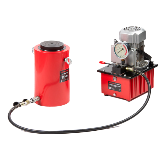 Домкрат гидравлический, телескопический, однополостной 30 т, ход 600 мм [HRH-CY0203600]