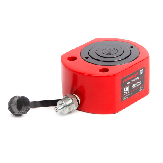 Домкрат гидравлический, телескопический, однополостной 50 т, ход 66 мм [HRH-CY0205061]