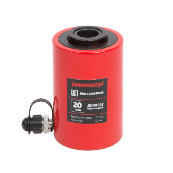 Домкрат гидравлический с полым штоком, однополостной 20 т, ход 50 м [HRH-CY06020050]