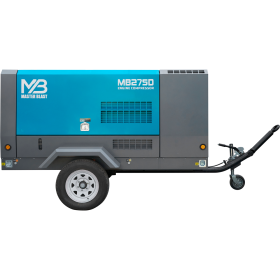 Винтовой дизельный компрессор Master Blast MB-275D на шасси