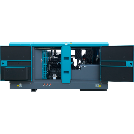 Винтовой дизельный компрессор Master Blast MB-275В-7+АС с осушителем, на раме