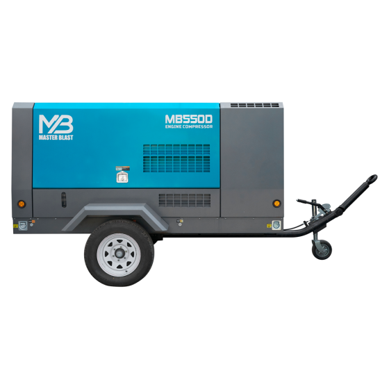 Винтовой дизельный компрессор Master Blast MB-550D-7 на шасси