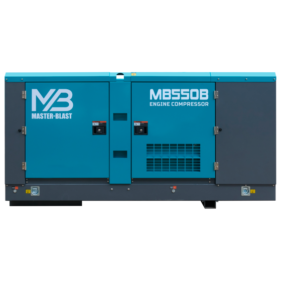 Винтовой дизельный компрессор Master Blast MB-550В-7 на раме