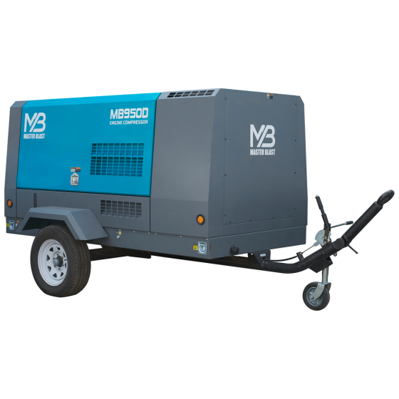 Винтовой дизельный компрессор Master Blast MB-950D-10 на шасси