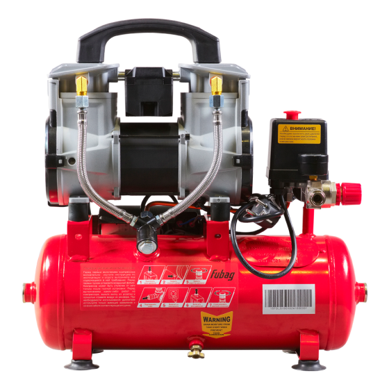 Компрессор воздушный FUBAG OLS 190/10 CM1.6 безмасляный малошумный