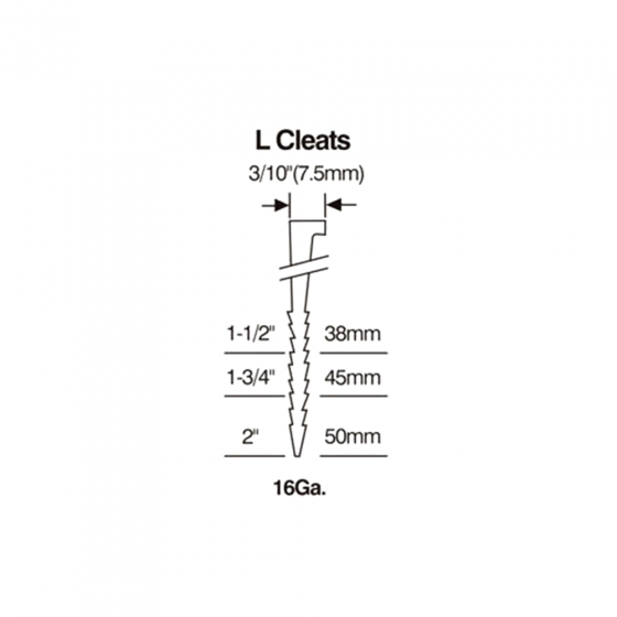 Паркетные гвозди - костыли тип L 50 мм / 1000 // M-Mech