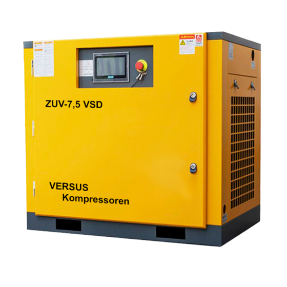 Винтовой компрессор ZUV – 7.5 VSD 13 бар прямой привод IP 23 D VERSUS Kompressoren